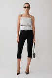 Lilou Pleated Sleeveless Top Polka Dot