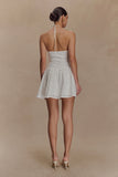 Carlina Broderie Mini Dress White