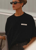 Signature Oversized Tee Black
