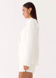 Asher Suiting Blazer White