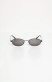 Otra Eyewear Rosie Black Oval Sunglasses