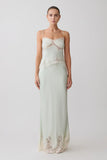 Nina Satin And Lace Camisole Sage