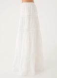 Yours To Keep Maxi Skirt - White