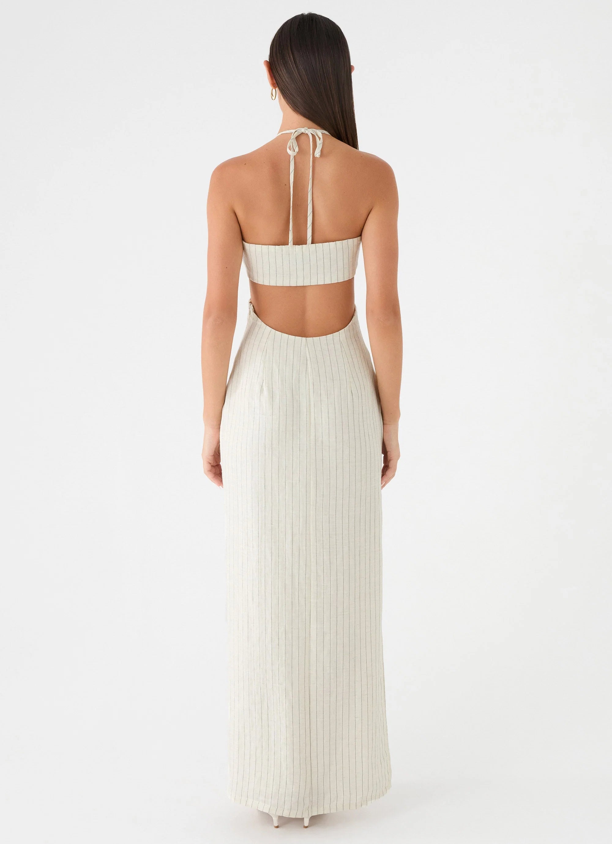 Laid Bare Maxi Dress Desert Stripe