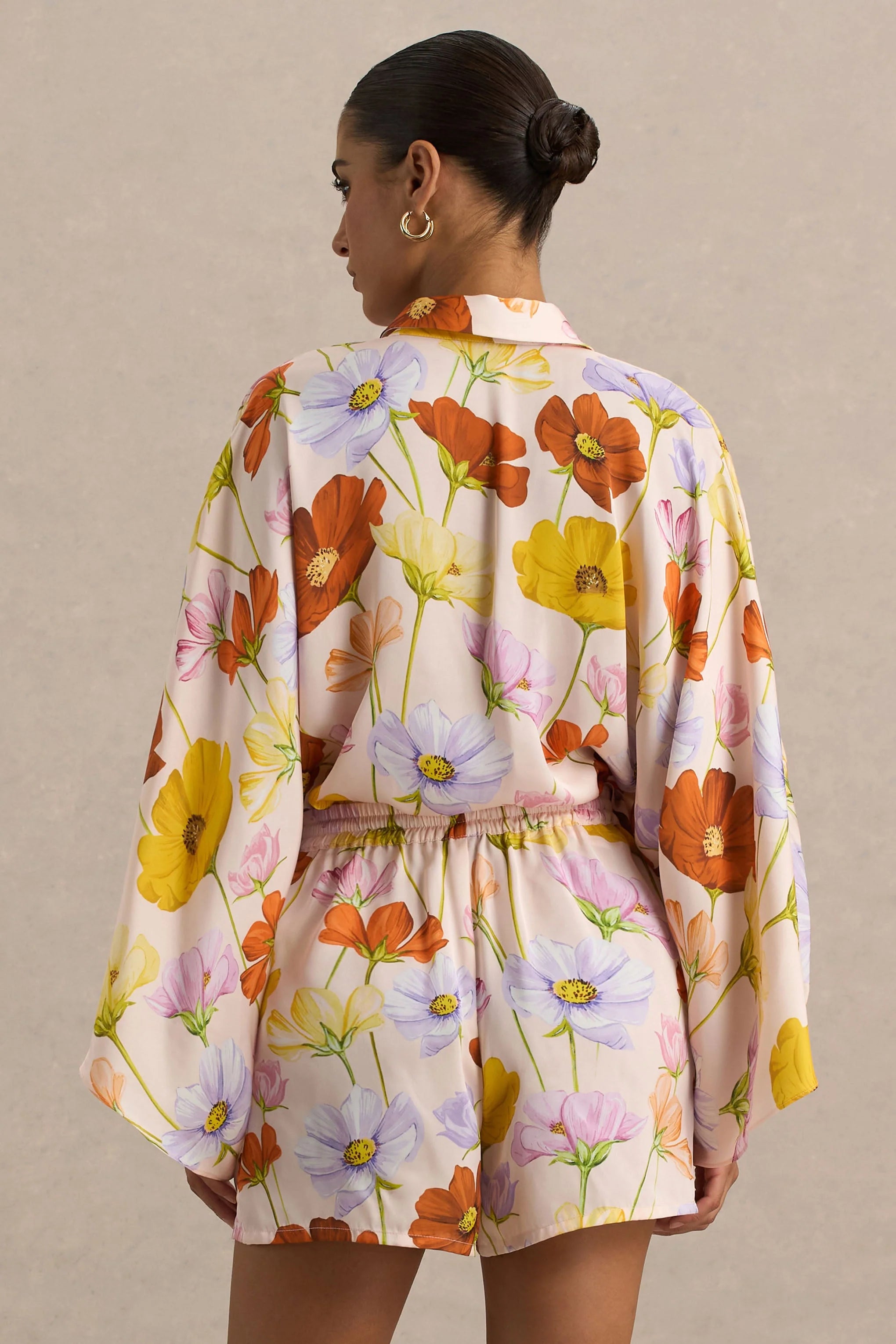 Lolite Bright Floral Print Long Sleeve Shirt