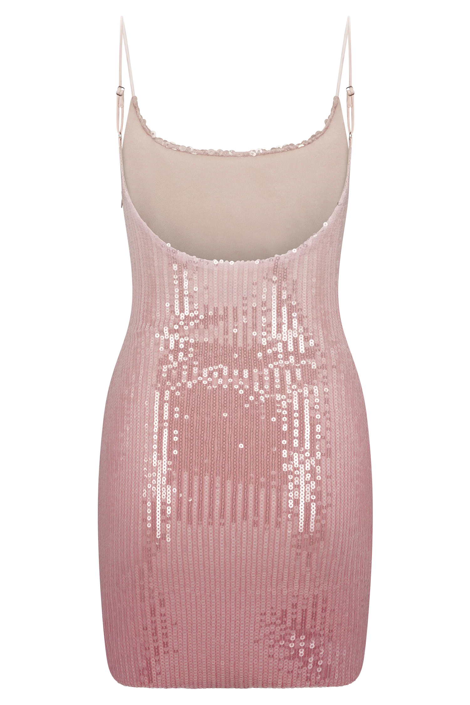 Mora Sequin Mini Dress Ombre Pink