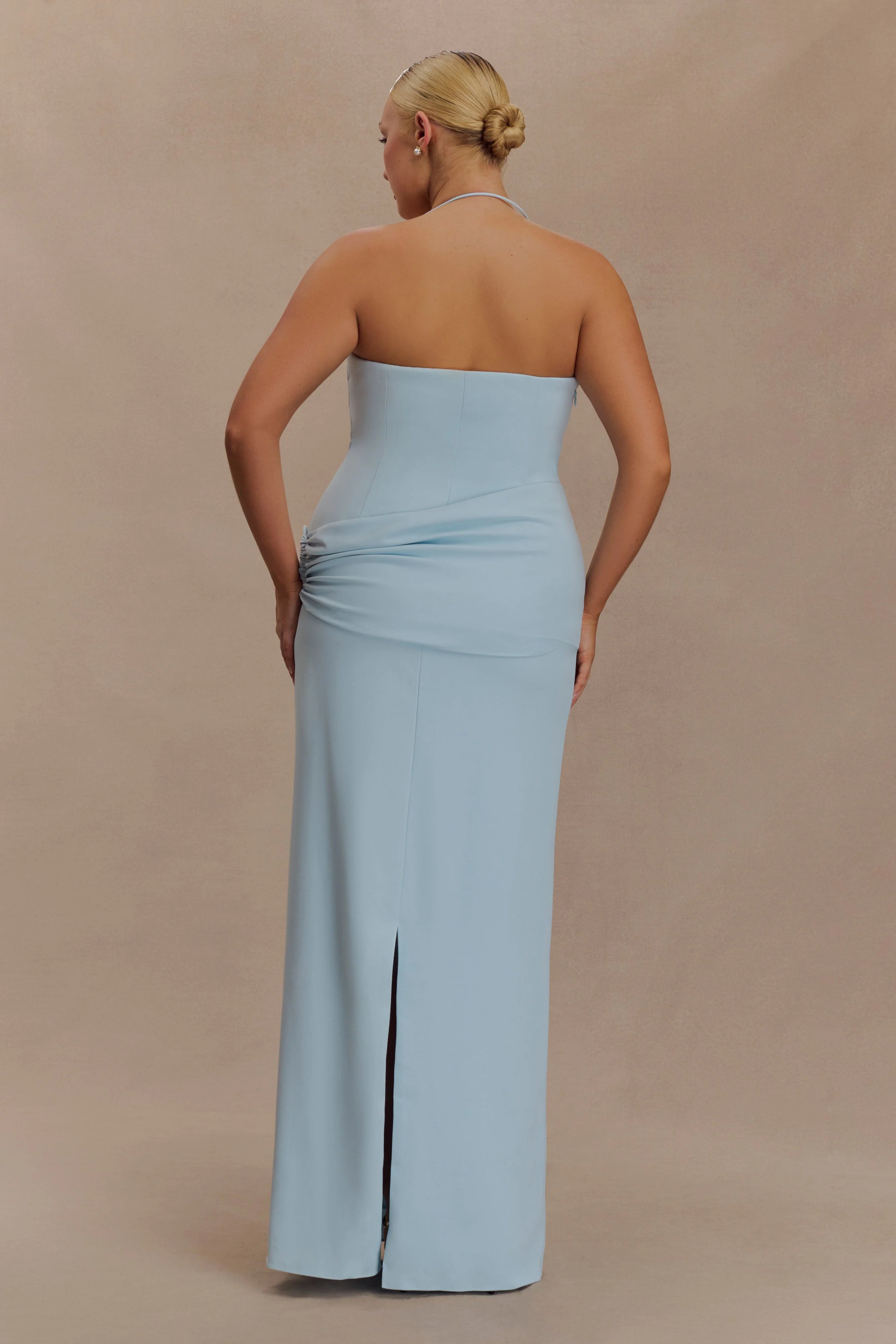 Lalia Teardrop Maxi Dress Powder Blue
