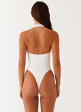 Delia One Piece Swimsuit White