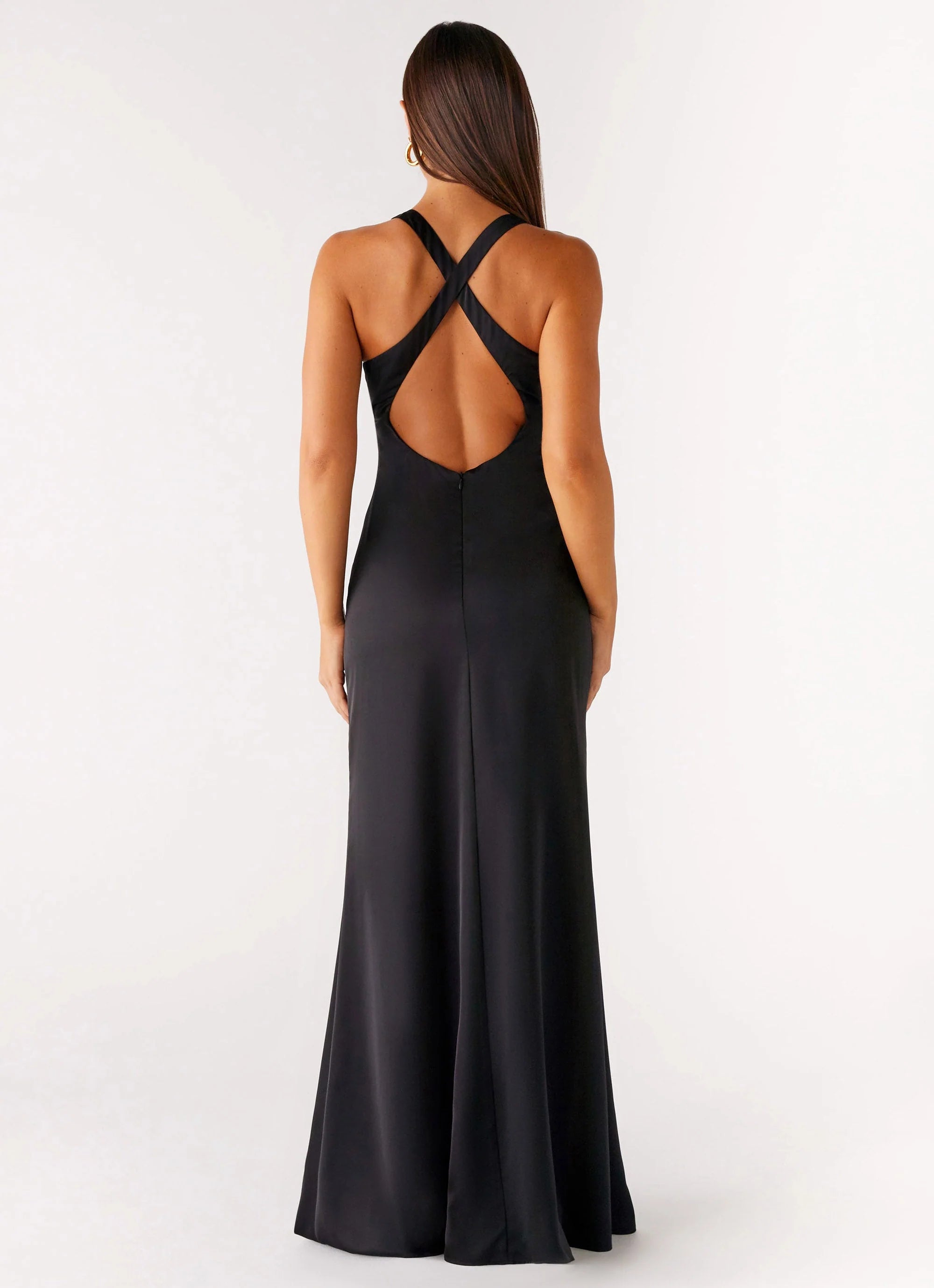 Desi Halterneck Maxi Dress Black