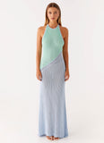 Caspa Crochet Maxi Dress Multi