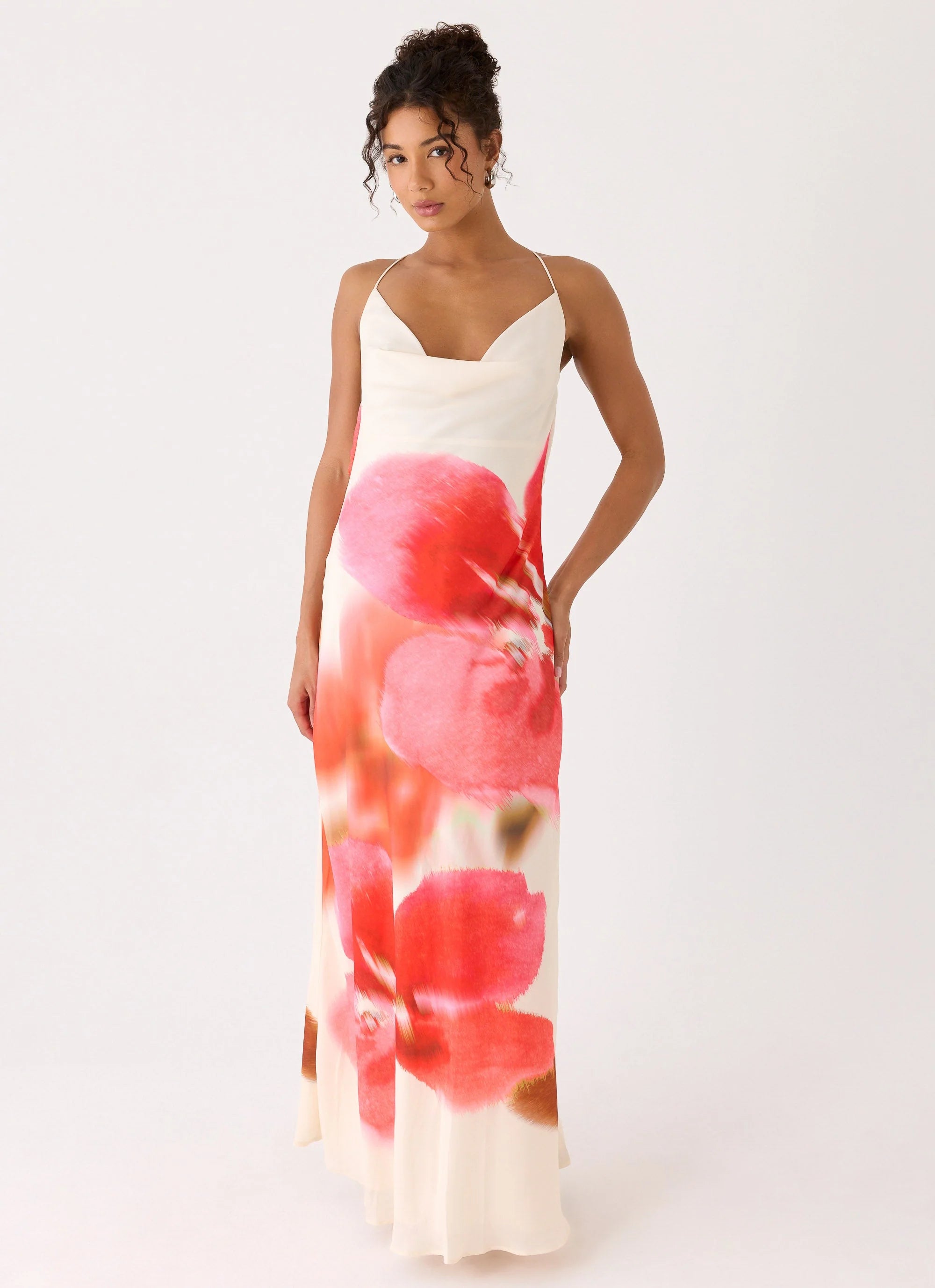 Samya Cowl Maxi Dress Porcelain Rose