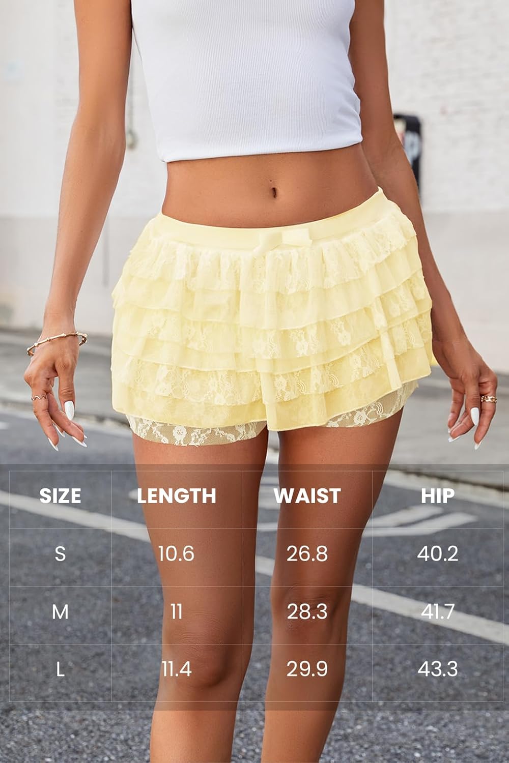 Women Ruffle Shorts Lolita Bloomers Y2k Fairy Lace Layered Pumpkin Pants Sweet Cute Panties