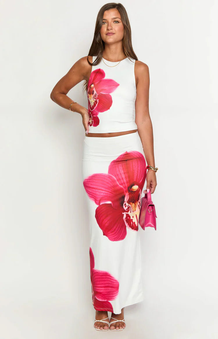 Payge White Orchid Top