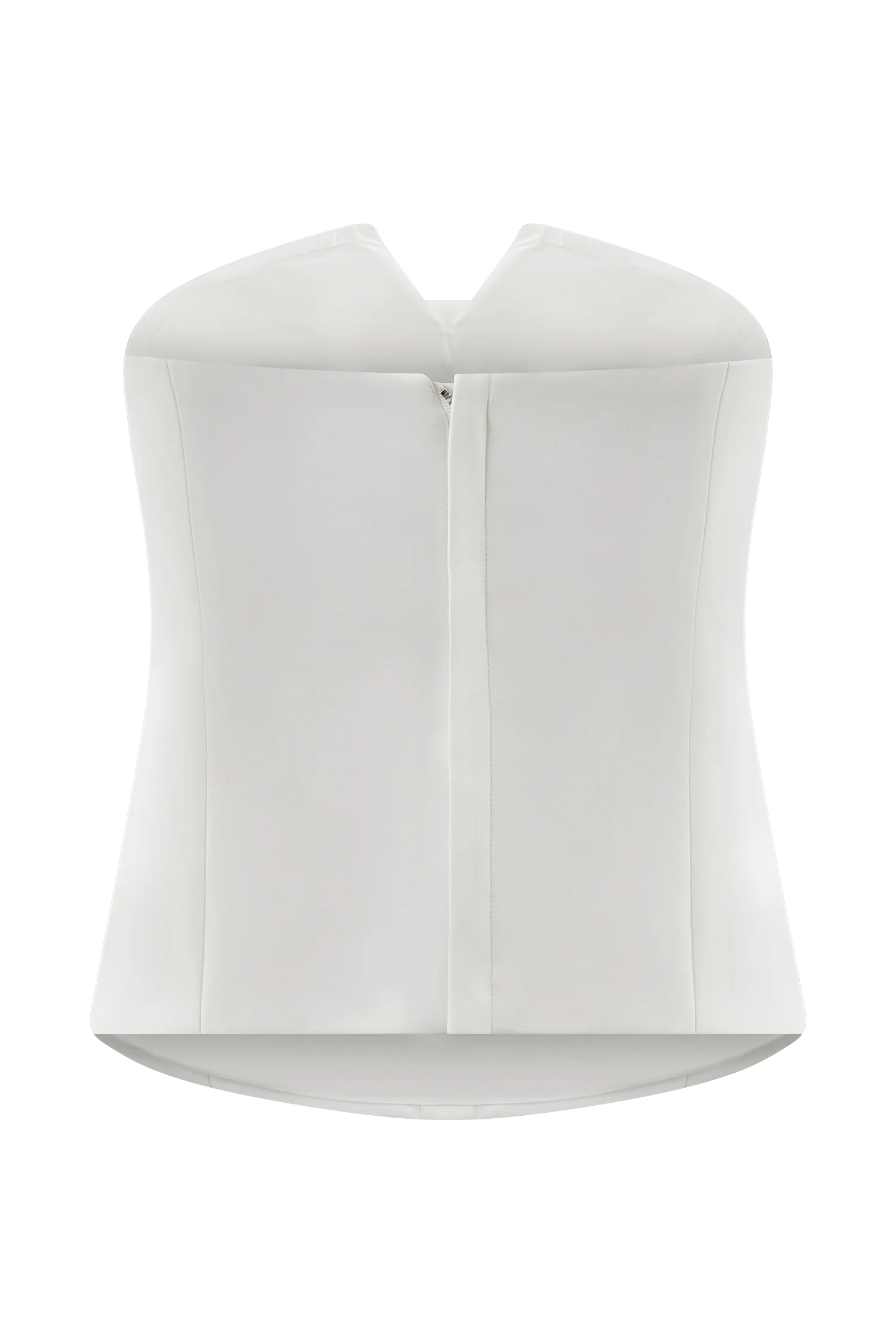 Zillah Strapless Cotton Top White