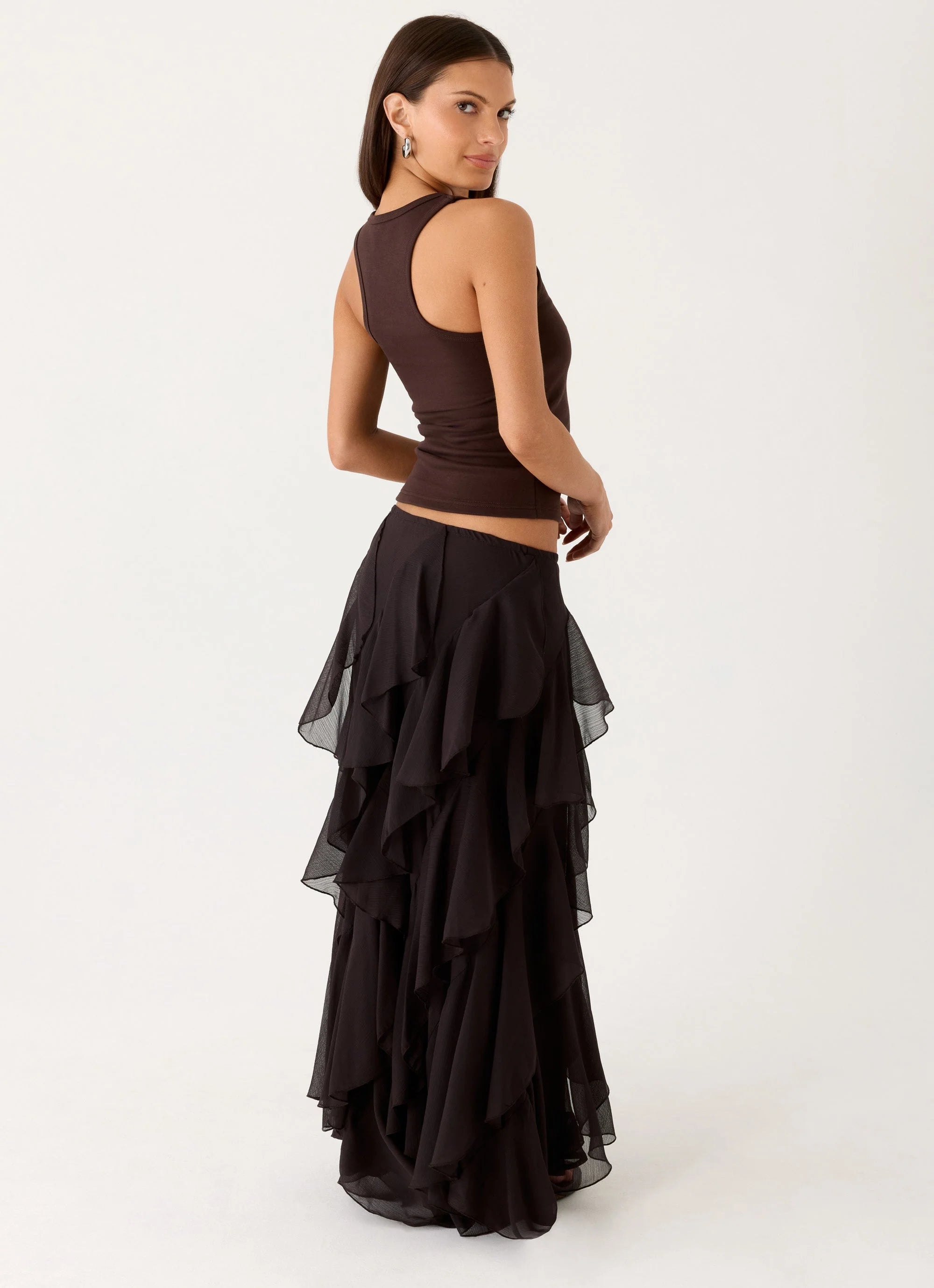 Silvanna Maxi Skirt Chocolate
