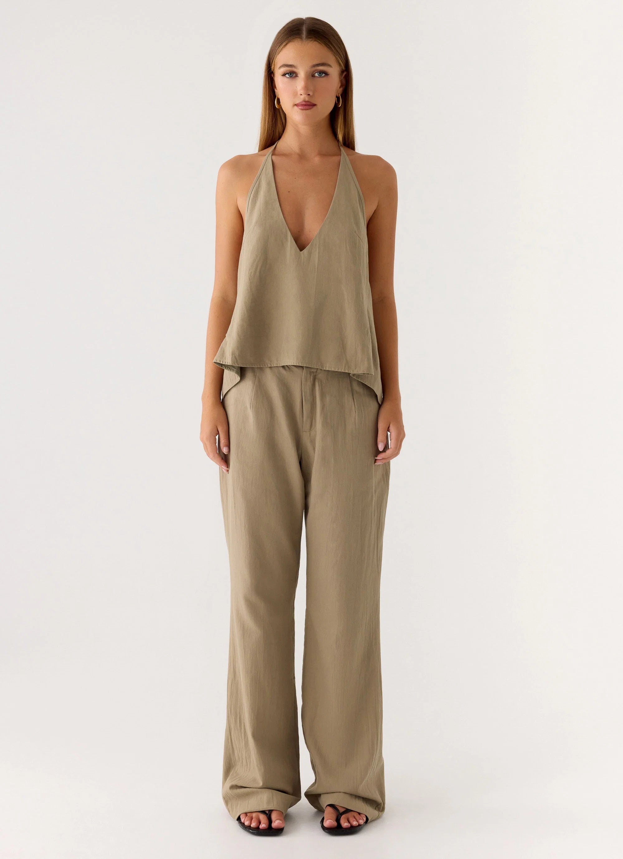 Ingrid Top - Sand Brown
