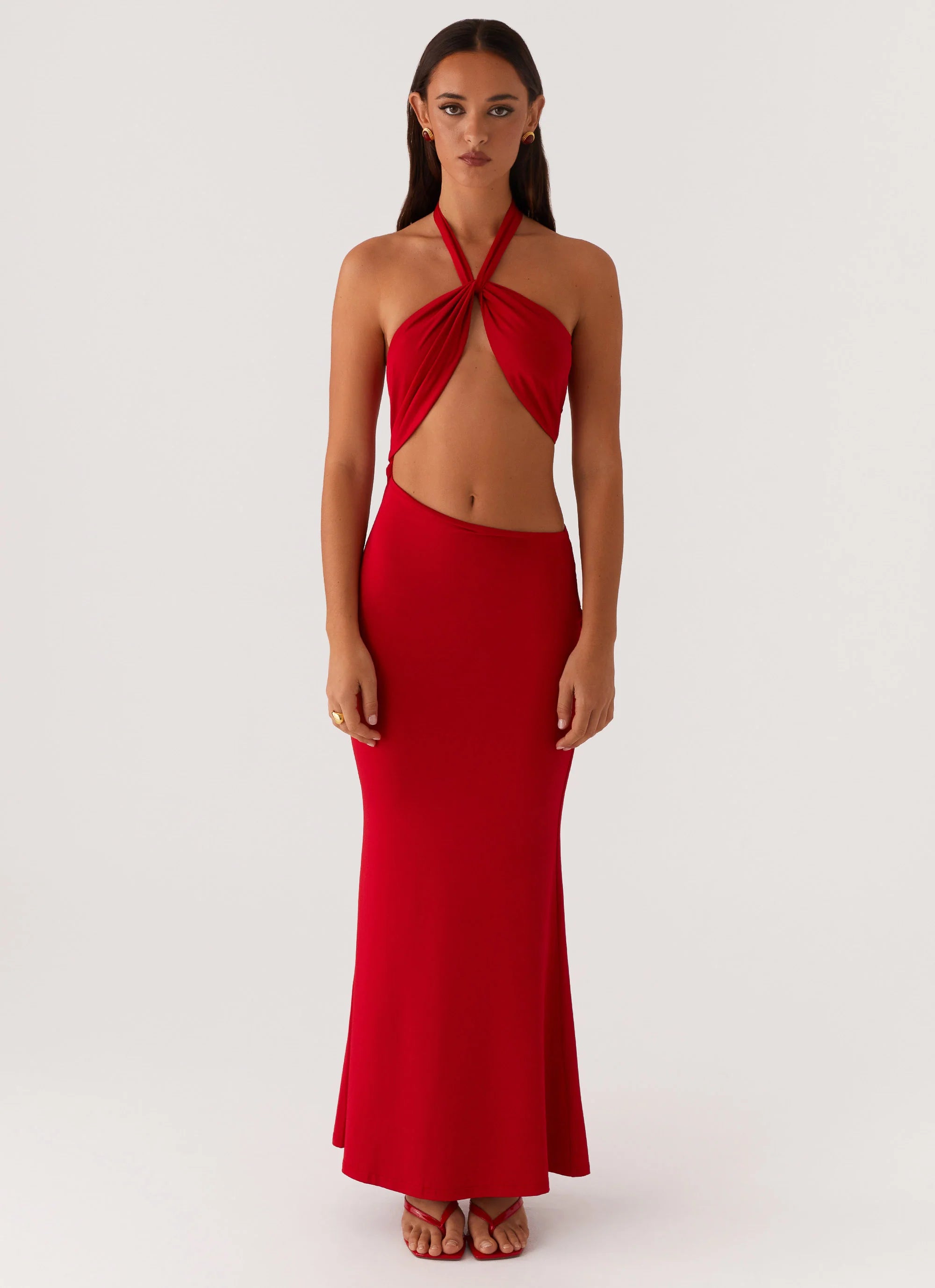 Its Obvious Maxi Dress Red