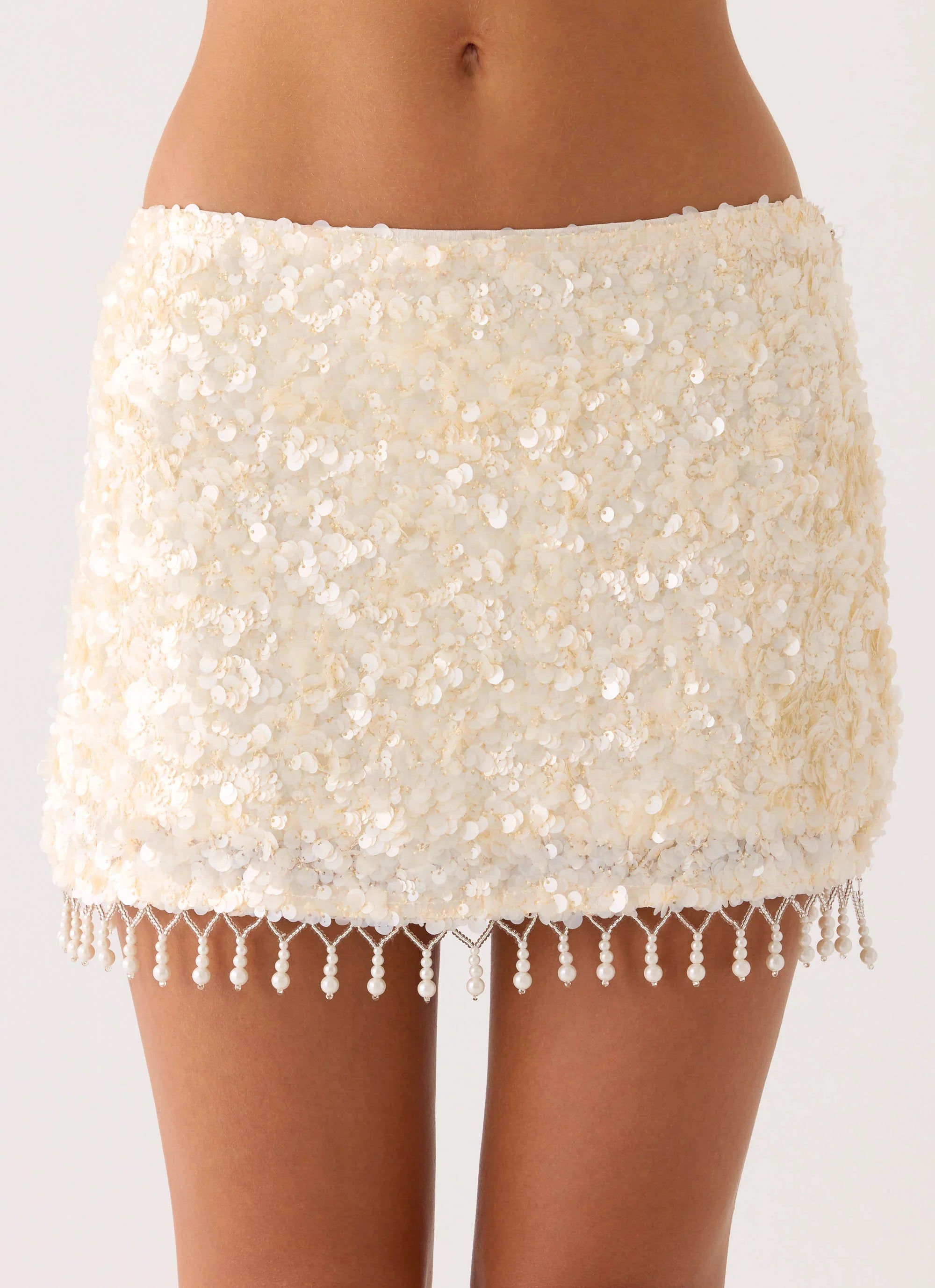 Moonlight Muse Mini Skirt Ivory
