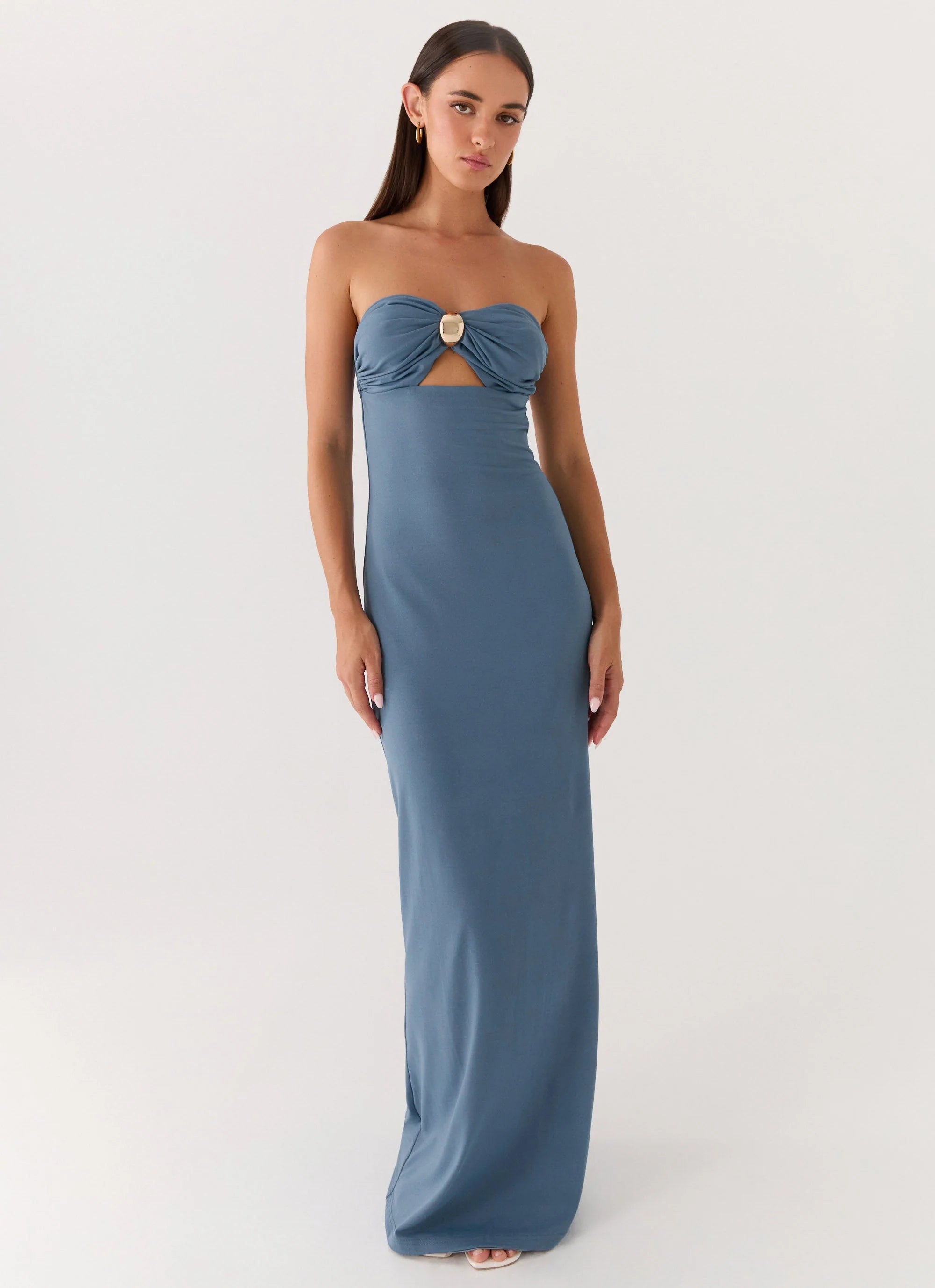 Coast Is Clear Maxi Dress Coastal Blue