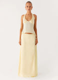 Pollie Maxi Skirt Yellow