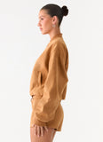 Thats Chill Bomber Jacket Brown