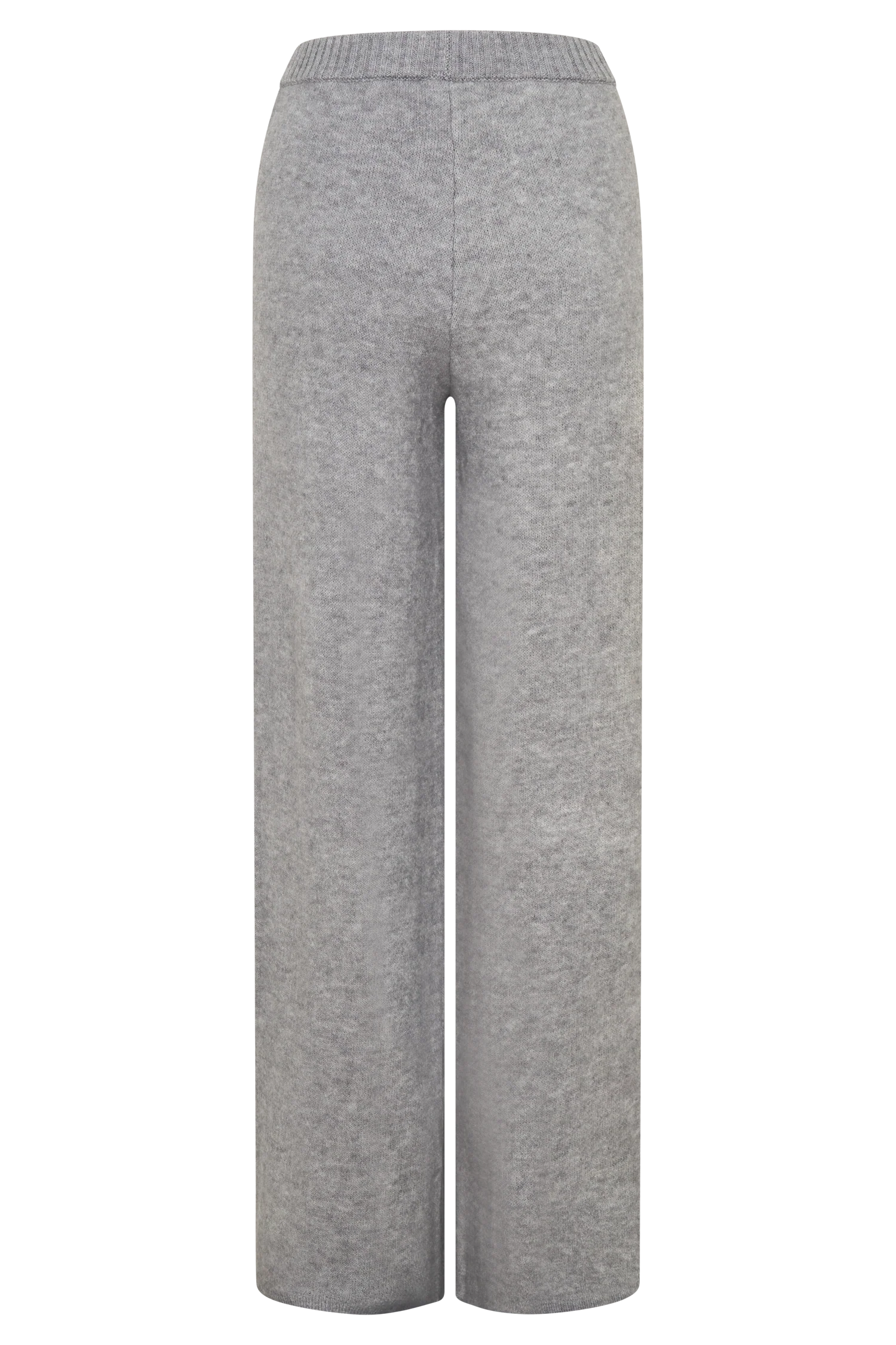 Evan Knit Wide Leg Pants Grey Marle