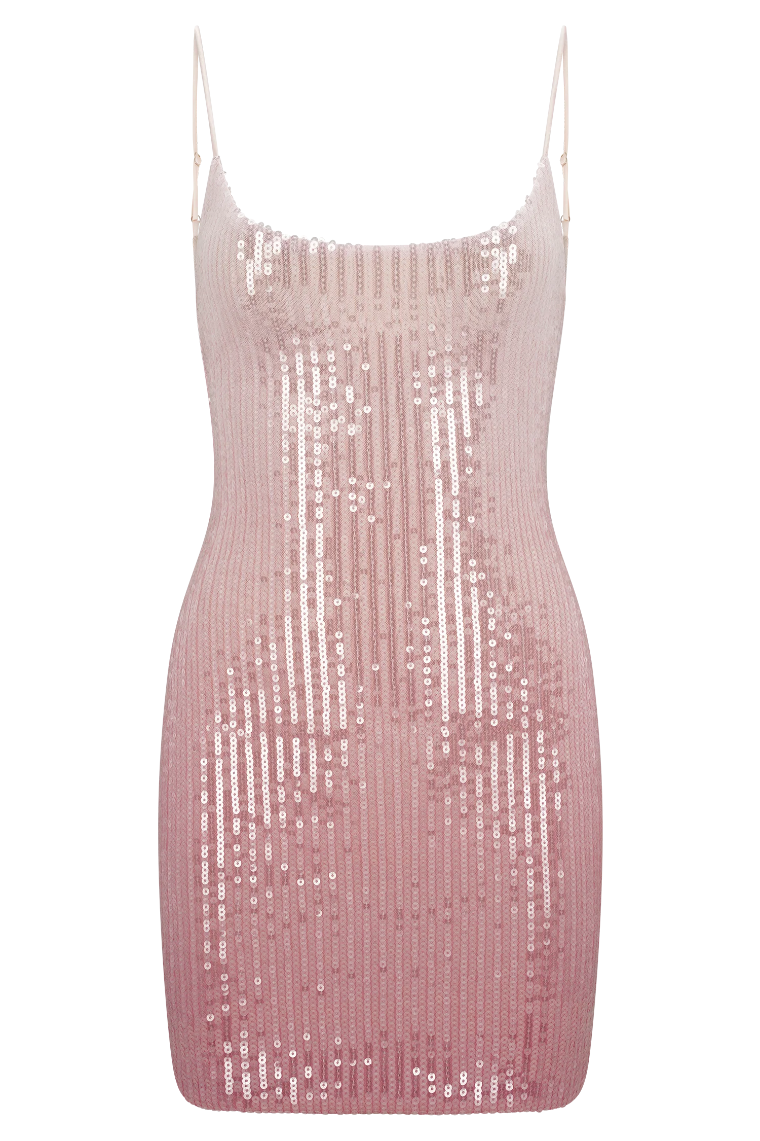 Mora Sequin Mini Dress Ombre Pink
