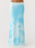 Moka Maxi Skirt Blooming Blue