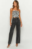 Essie Black Straight Leg Jeans