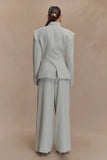Jameson Cinched Suiting Blazer Light Sage