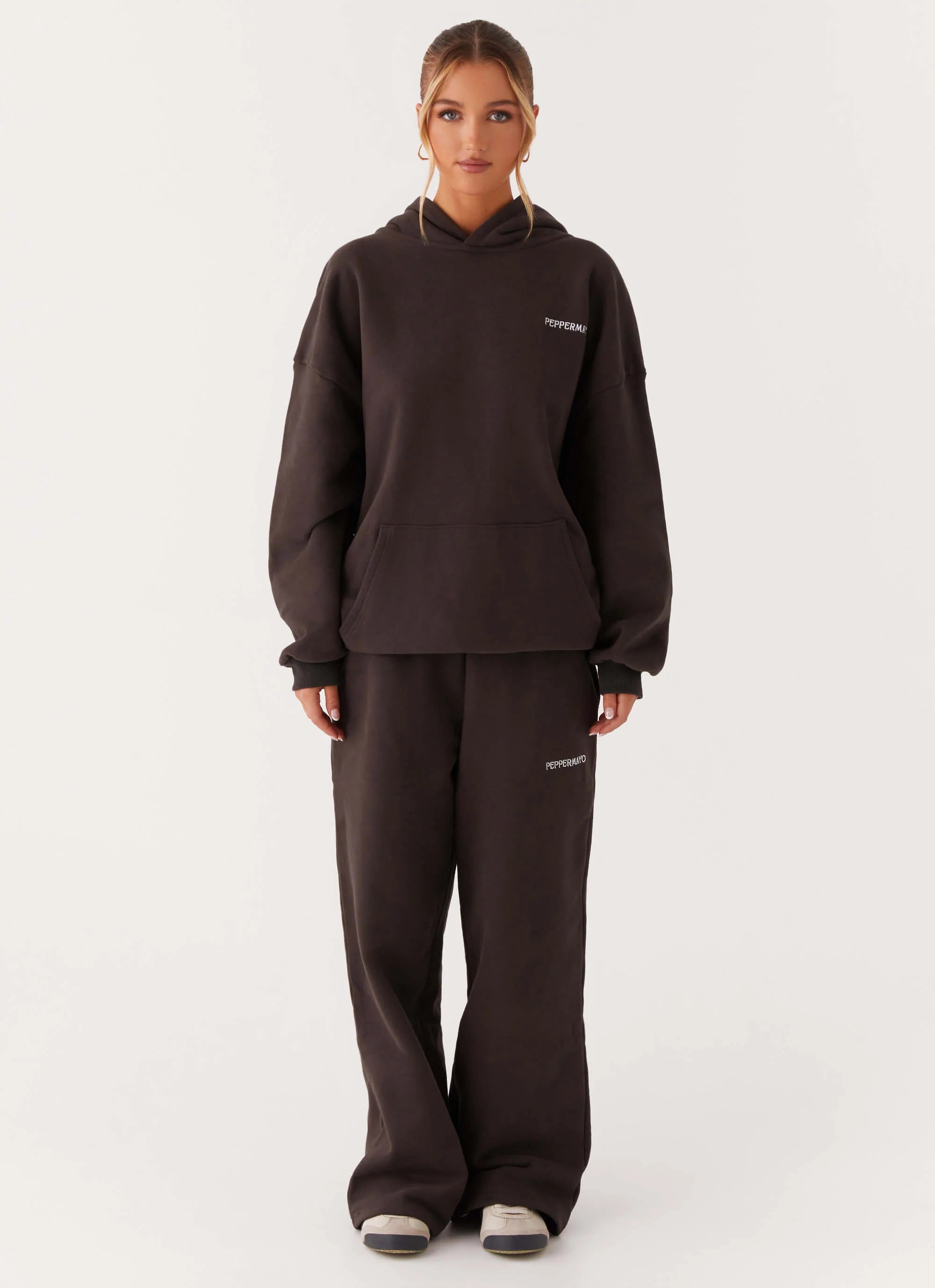 Signature Oversized Hoodie Charcoal