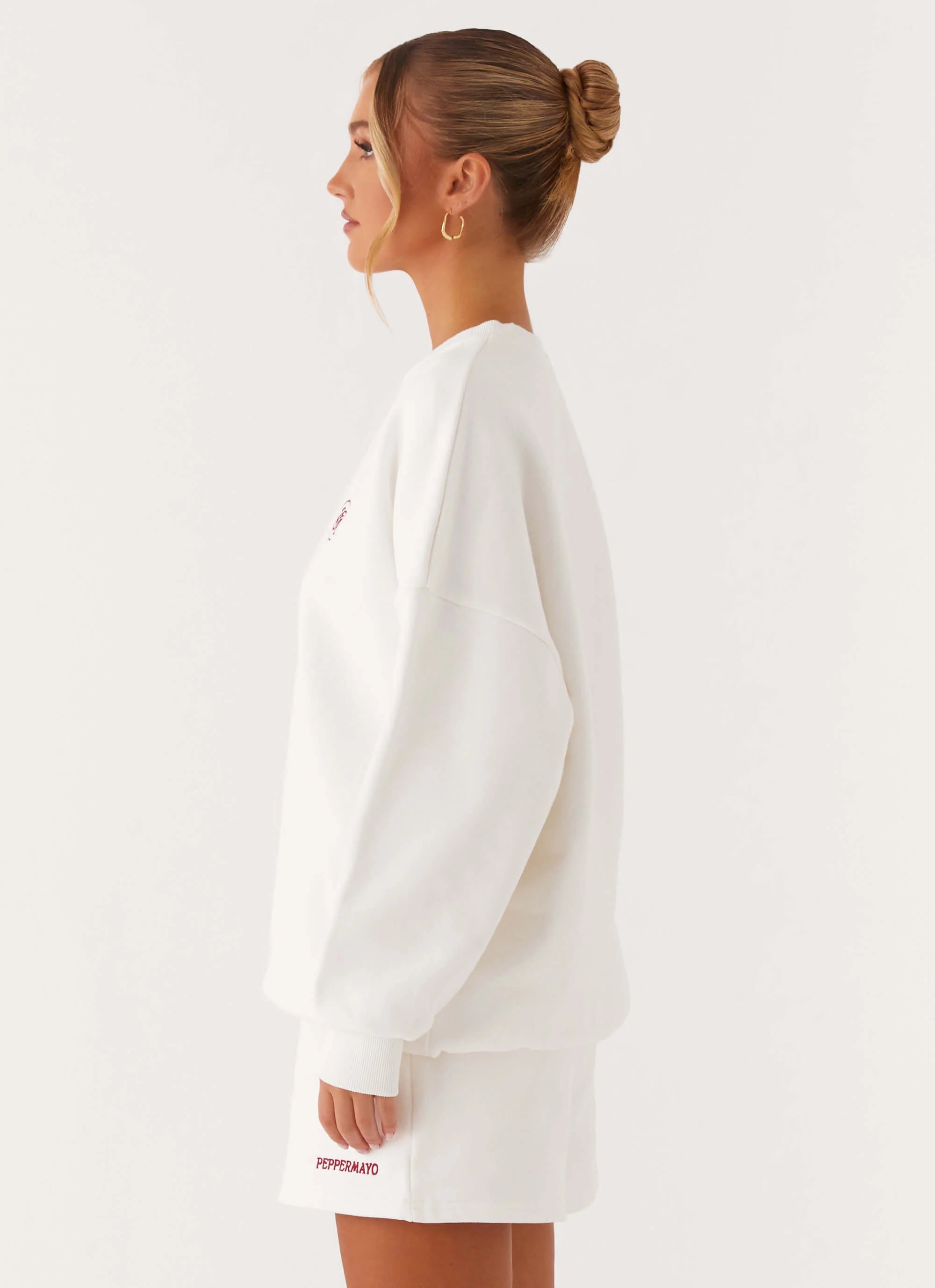 Signature Oversized Sweatshirt Ivory
