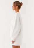 Signature Oversized Sweatshirt Ivory