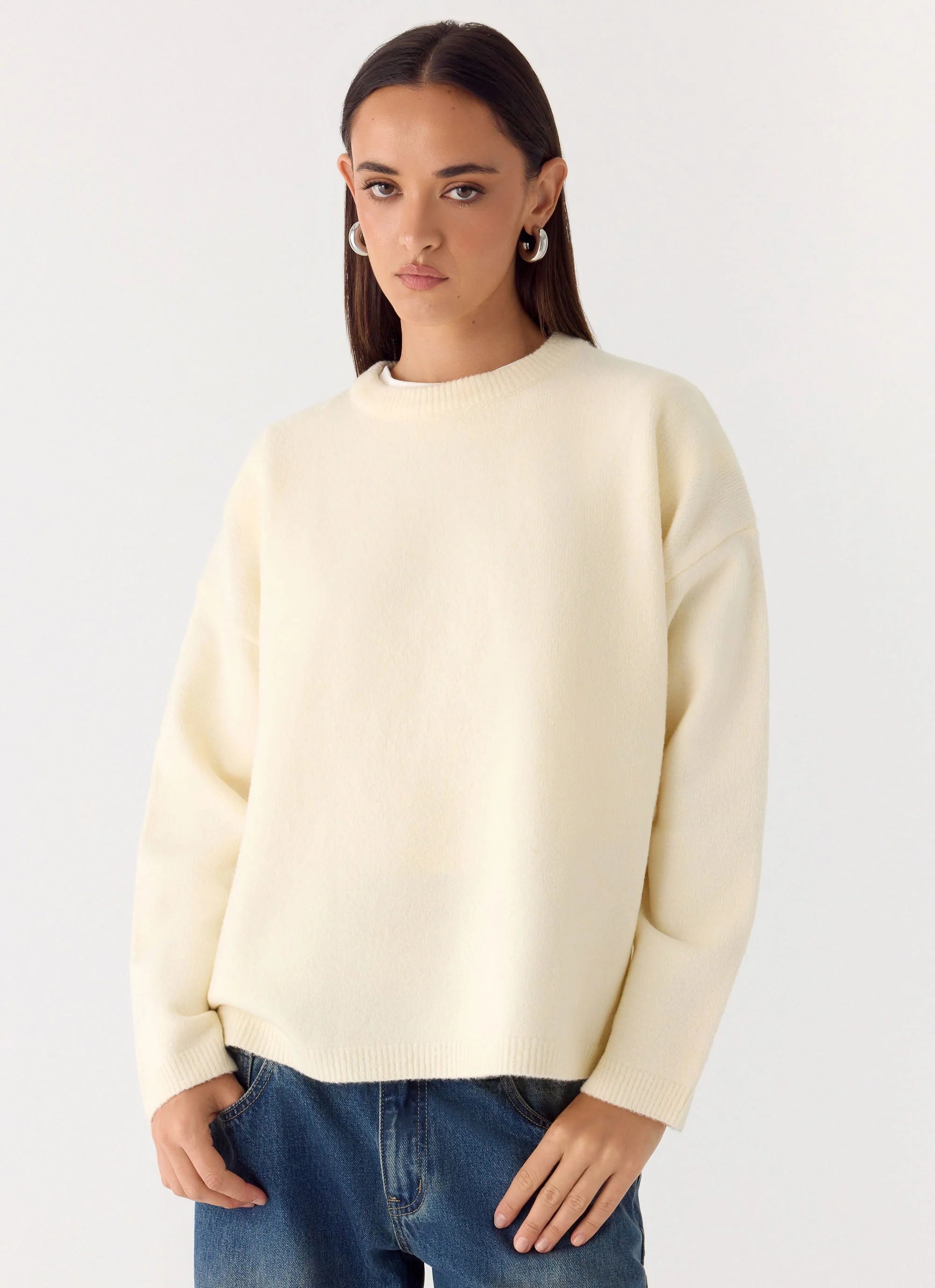 Miyuki Knit Sweater Cream