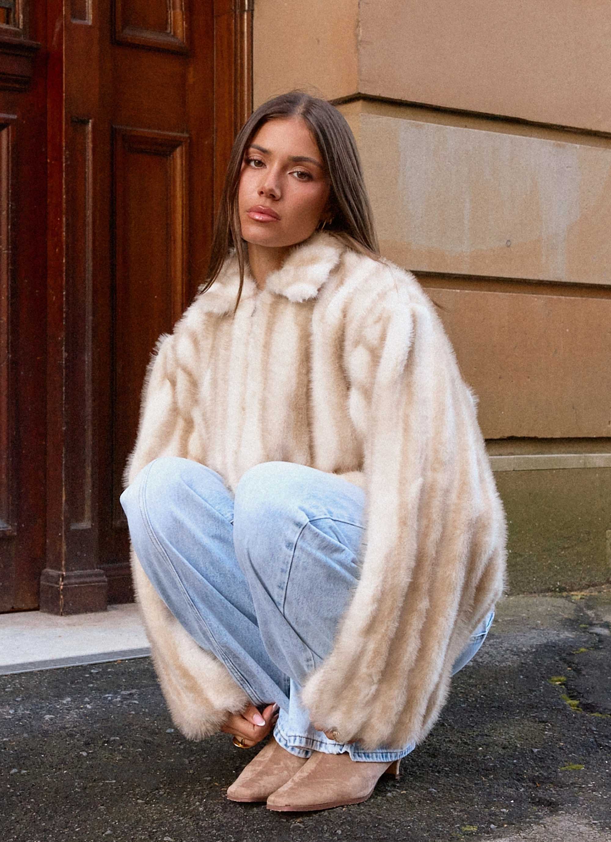 Naylor Faux Fur Jacket Blonde