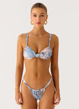 Tainy Bikini Top Aqua Blur