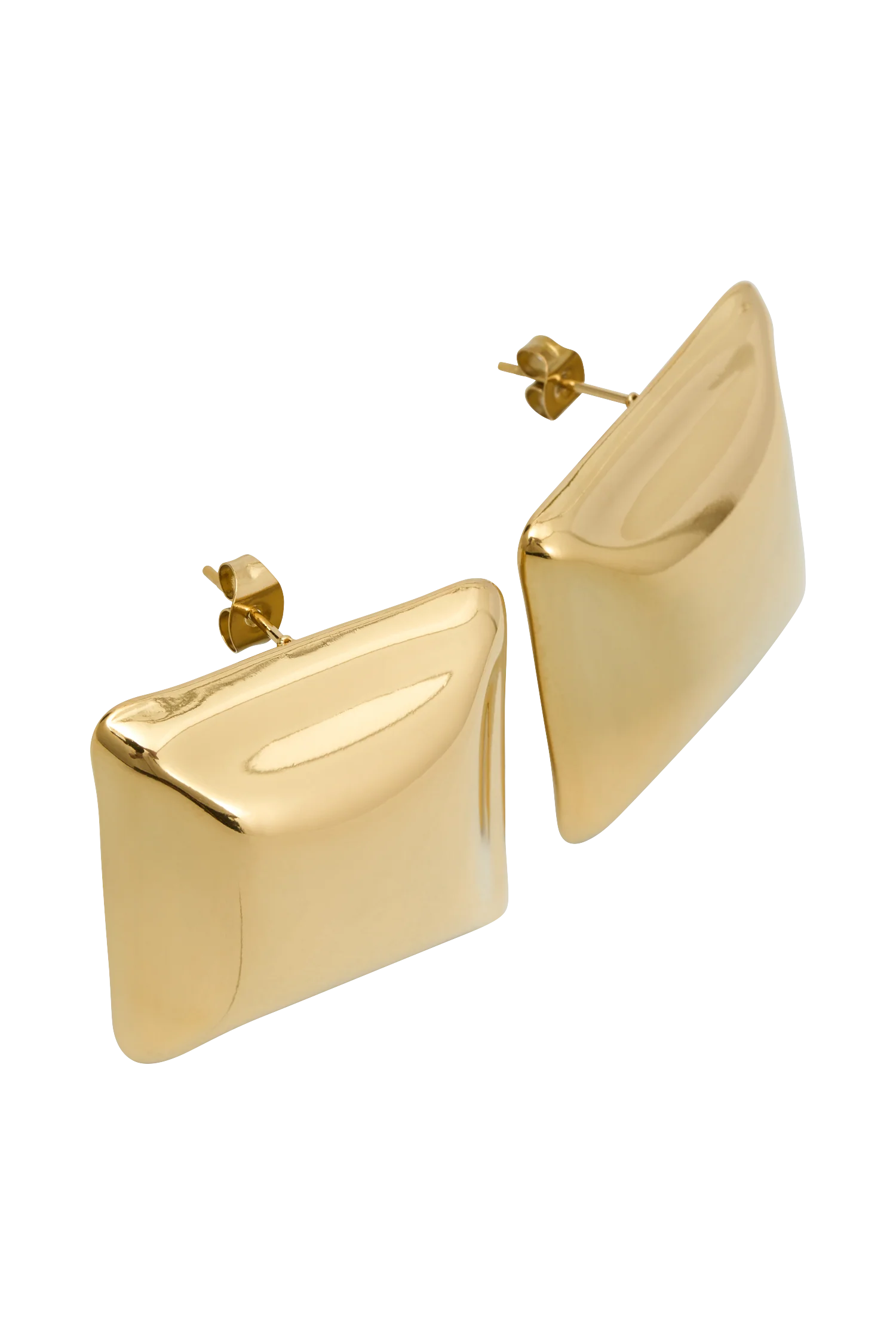 Wilma Square Earrings Gold