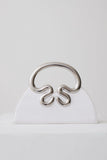Elianne Satin Frame Clutch Bag White