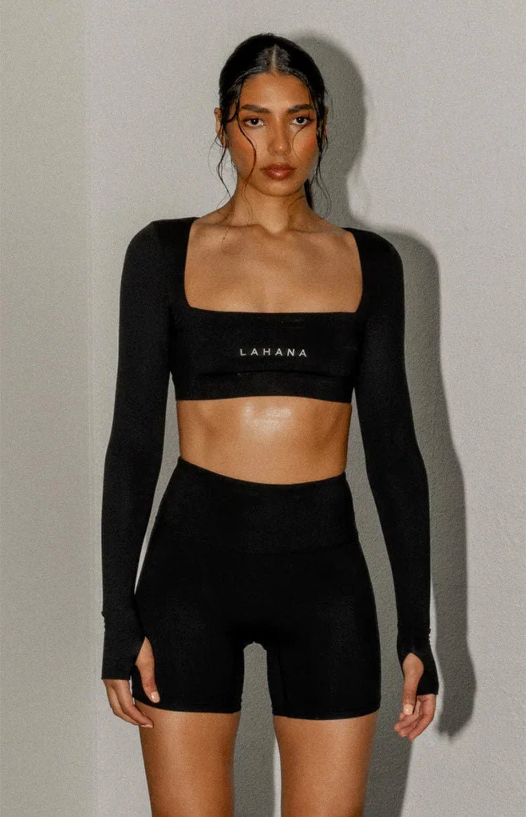 Lahana Chi Chi Black Long Sleeve Top