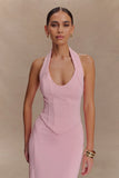 Meadow Corset Halter Top Candy Pink