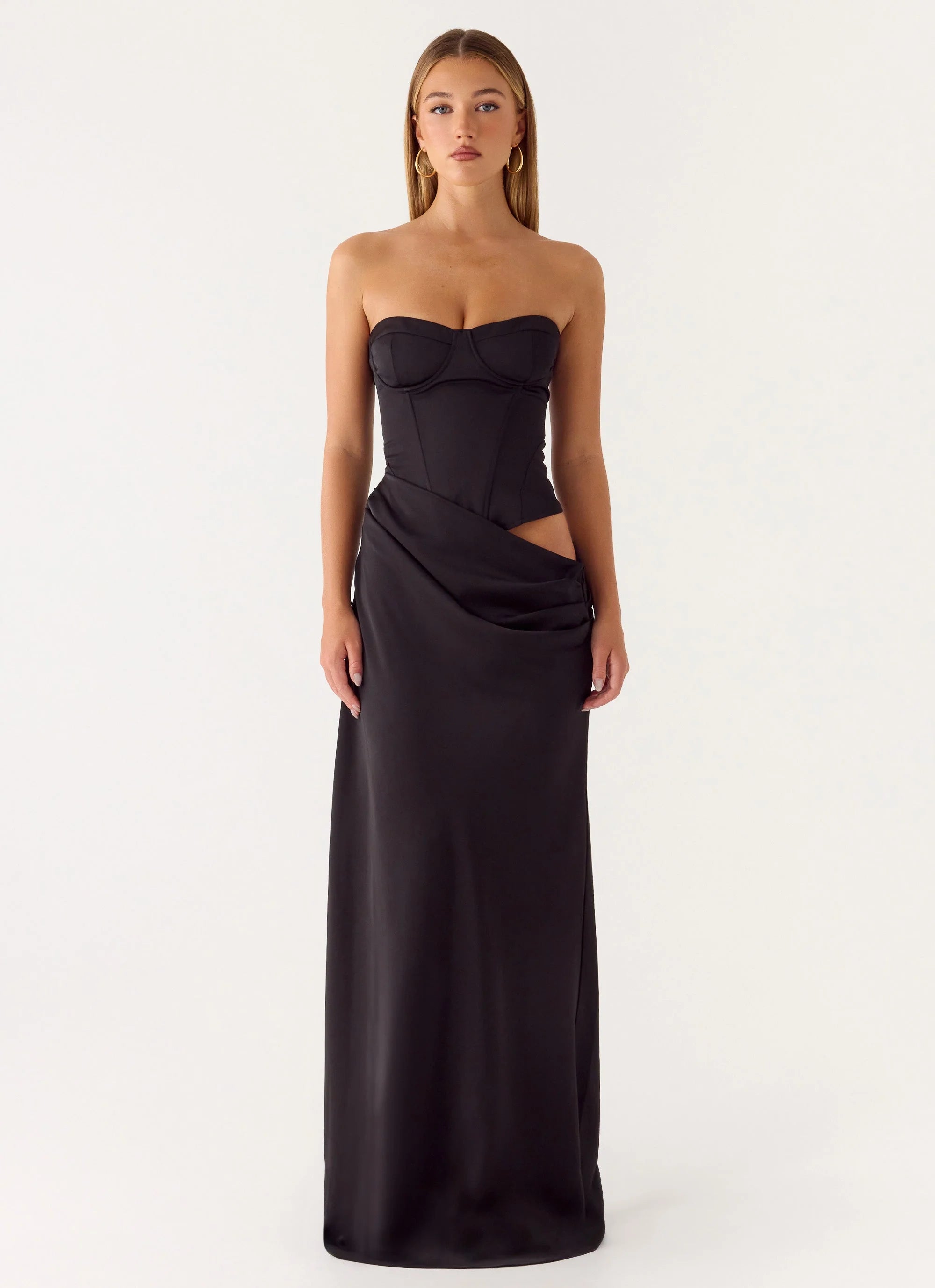 Emory Corset Maxi Dress Black