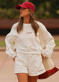 Signature Cropped Sweatshirt Ivory