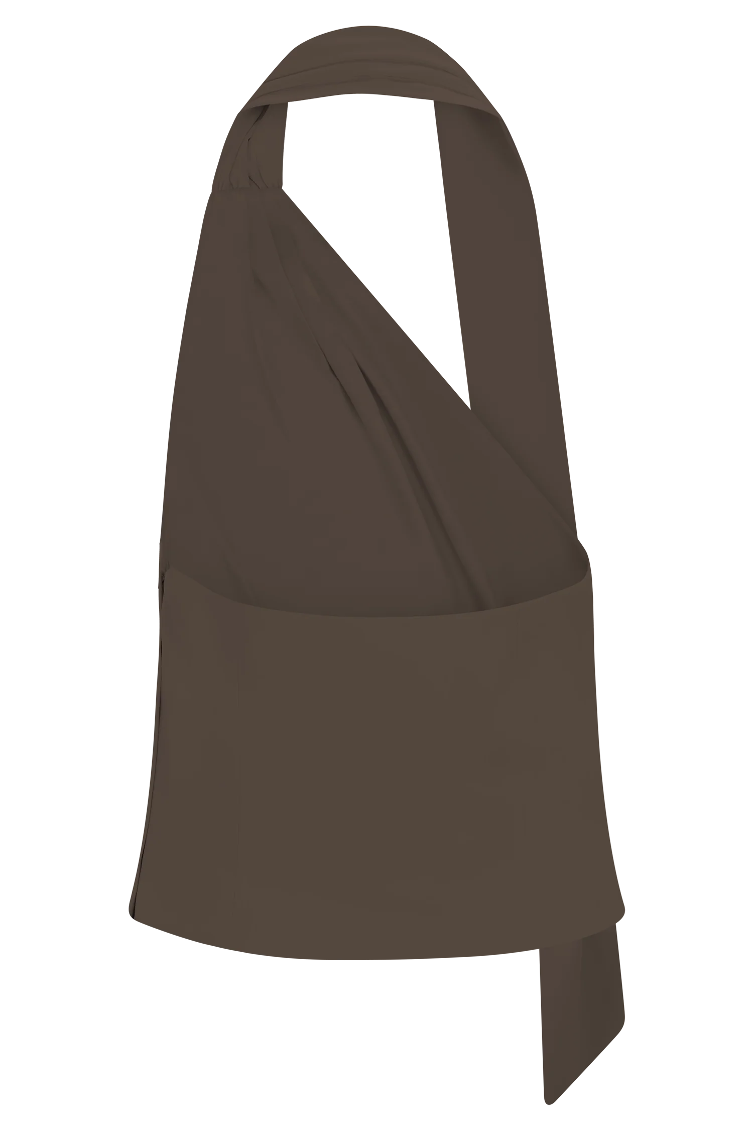 Marina Halter Top With Hardware Cacao Brown