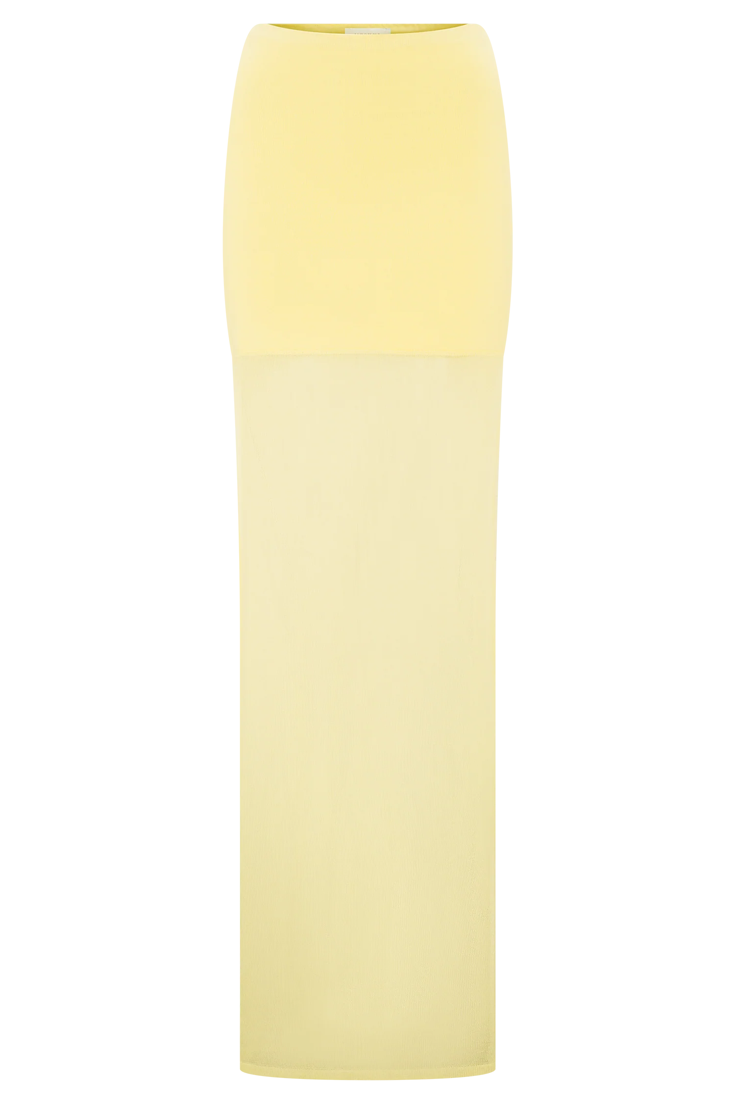 Tanyel Sheer And Bandage Knit Maxi Skirt Lemon