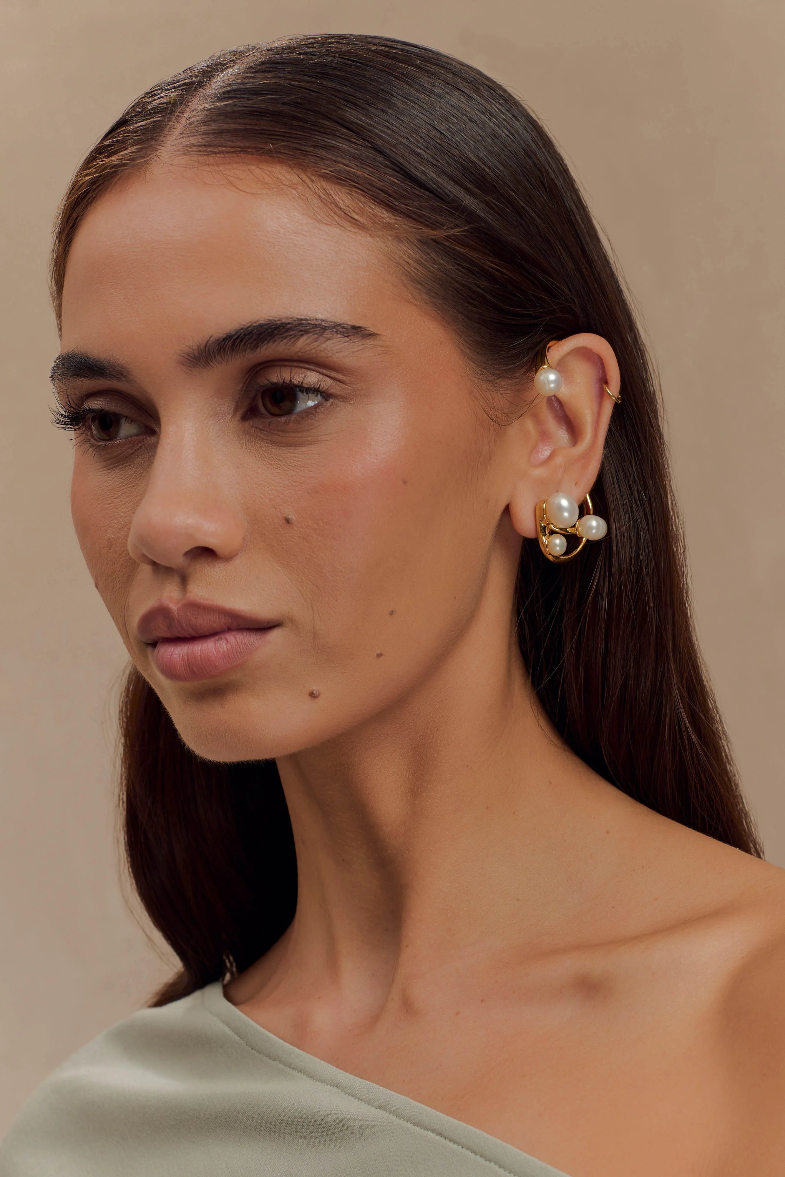 Saskia Freshwater Pearl Ear Cuff Pearl