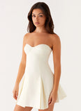 Victoria Strapless Mini Dress Butter