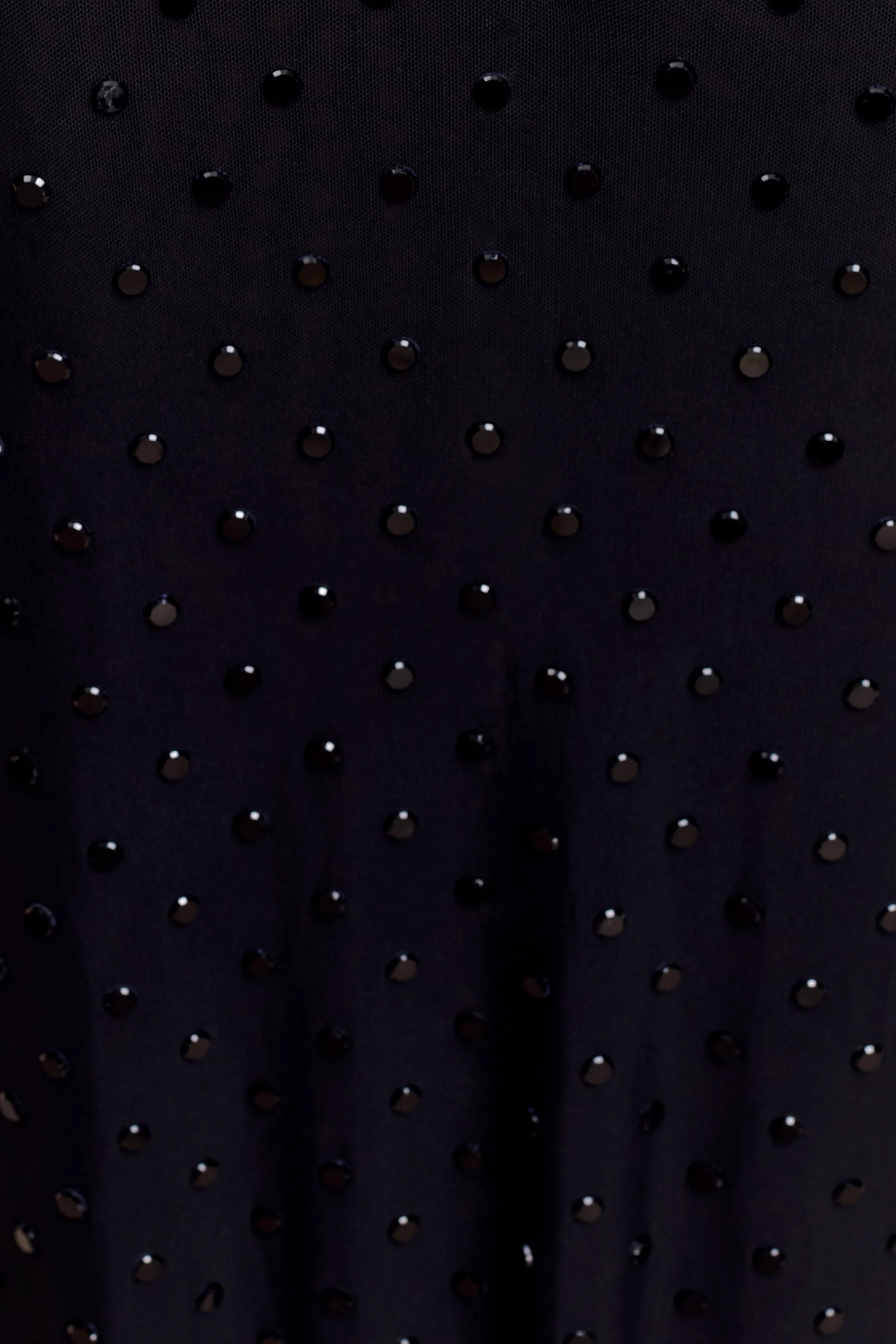 Acadia Diamante Long Sleeve Maxi Dress Black