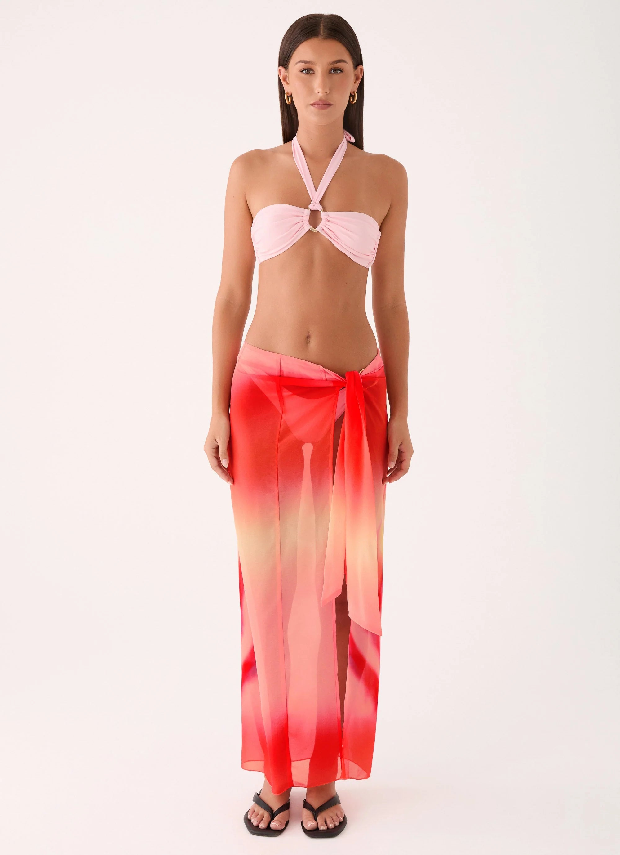 Low Tide Sarong Maxi Skirt Sunburnt Petal