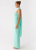 Libra Maxi Dress Aqua