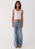 Signature Tank Top Plain White